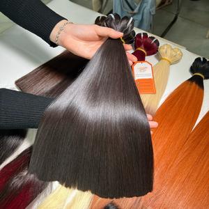 Listo para Enviar: Extensiones de Cabello Remy Virgen Vietnamita de 10'' 100% Sin Procesar, Liso Natural, Grado 12A, Negro Natural - Product Image 5