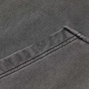 Sweat à capuche personnalisé pour homme, en coton, avec col à boutons-pression, doublure tricotée, effet délavé à l'acide, coupe oversize, grandes tailles - Product Image 5