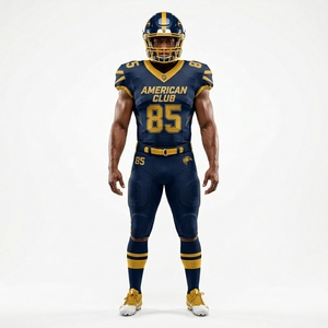 American Football Uniform <b>Set</b> for Adults Featuring Custom Sublimation Printed Quick Dry Breathable Material Vibrant Team Colors - Product Image 1