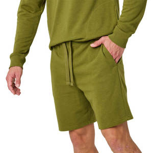 กางเกงขาสั้นลำลองผู้ชายเอวกลาง น้ำหนักเบา ยืดหยุ่น แห้งเร็ว ทนทาน ผลิตจากผ้าโพลีเอสเตอร์ผสมฝ้าย เหมาะสำหรับเล่นกีฬาและกิจกรรมกลางแจ้ง - Product Image 1