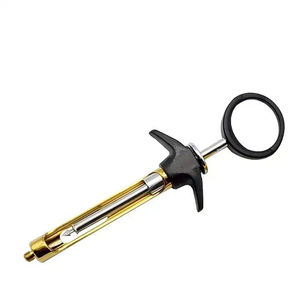 Jeringas Dentales Manuales Reutilizables con Cartucho de Aspiración, 2.2 ml, Acero Inoxidable, Instrumento Quirúrgico, Set Dental Shuja Surgico - Product Image 3