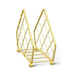 Porte-serviettes de table avec bras lesté, en fer carré, design élégant, rustique et moderne pour table à manger et cuisine - Product Image 4