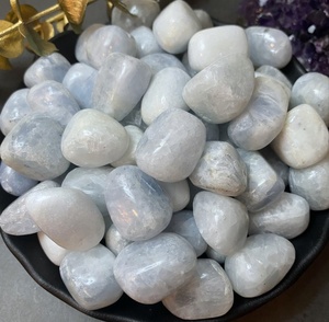 Pierre calcitetumled bleue de haute qualité, pierres calcitetumled bleues, cristaux, pierres cadeaux, pierres précieuses Exis Crystal - Product Image 4