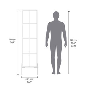Mensole da Bagno Grigie Opache ad Alta Capacità con 4 Ripiani per Organizzazione e Stoccaggio - Product Image 6