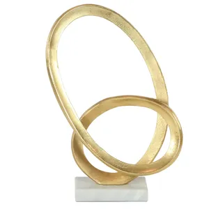Sculpture en métal faite à la main, œuvre d'art de table pour salon moderne, bureau et décoration intérieure - Product Image 4