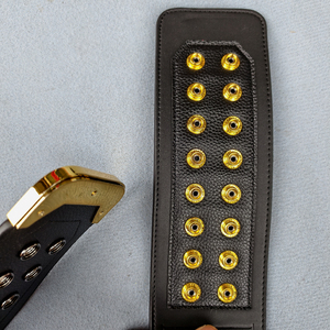 Gold Undisputed Title Championship Belt 1:1 Wrestling Collectibles Black World Heavyweight Leather Waterproof Breathable Unisex - Product Image 5