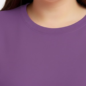 เสื้อยืดโอเวอร์ไซส์ผู้หญิงไซส์ใหญ่พิเศษ รุ่นใหม่ ทรงหลวม แขนสั้น คอกลม ผ้าถัก คอตตอน เสื้อยืดลำลองสำหรับฤดูร้อน - Product Image 5