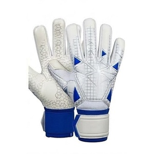 Gants de gardien de but en cuir respirant antidérapants de haute qualité avec logo personnalisé et fermeture auto-agrippante pour le football professionnel - Product Image 4