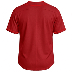 Camisetas de Béisbol para Hombre OEM, Ropa Deportiva de Alta Calidad con Logotipo Personalizado, Camisetas de Softbol Transpirables, Nuevo Diseño en Blanco, Venta al Por Mayor - Product Image 2