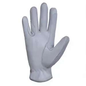 Gants en cuir de qualité supérieure à doigts entiers avec sangle de poignet réglable pour l'équitation et les activités estivales en plein air, unisexe - Product Image 4