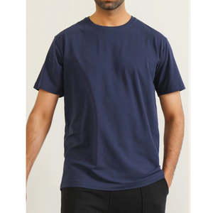 เสื้อยืดสำหรับผู้ชายผ้าฝ้ายสี100% สำหรับผู้ชายเสื้อยืดลำลองพิมพ์ลายทรงหลวมธรรมดาโลโก้แบรนด์ของคุณ - Product Image 2