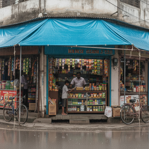 Bâche de protection robuste et imperméable Kirana Store, résistante aux déchirures, pour stand extérieur et stand de vendeur - Product Image 3