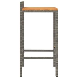 Juego de 2 taburetes de bar grises para muebles de patio para entretenimiento al aire libre - Product Image 5