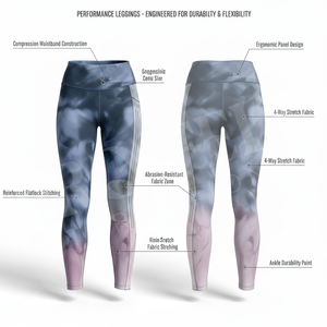 Leggings de yoga tendance et stylés, imprimés sur mesure, extensibles, effet ventre plat, pour fitness, gym, course à pied et musculation – Vente chaude - Product Image 2