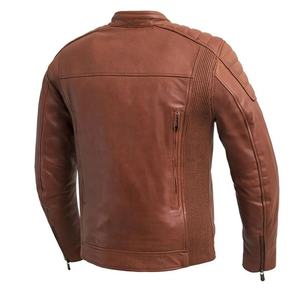 Chaqueta de moto de cuero genuino para hombre, a prueba de viento y de talla grande para ciclismo de carreras de verano e invierno, novedad - Product Image 3