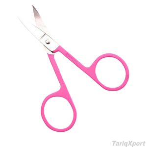 Tijeras Profesionales Curvas de Acero Inoxidable para Pestañas, Cuchilla Afilada, Herramienta de Belleza para Cutículas y Uñas - Product Image 5