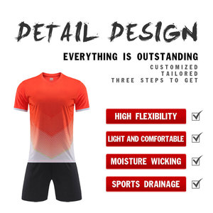 Conjunto de Uniforme de Fútbol Personalizado 100% Poliéster Transpirable para Adultos Unisex, Uniformes de Entrenamiento con Logotipo Impreso - Product Image 5