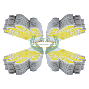 Guantes de algodón blanco con lejía ecológicos, antideslizantes, punteados antiestáticos, agarre de protección mejorado para varios entornos de trabajo - Product Image 2