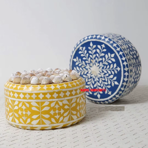 Soporte para Pastel de Madera con Incrustaciones de Nácar |   Bandeja para Servir Chocolate |   Decoración para Eid Ramadán |   Decoración del Hogar |   Decoración para Bodas |   Bandeja de Regalo - Product Image 3