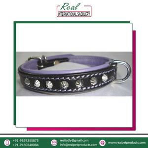 Collar de perro de cuero genuino hecho a mano, accesorios ecológicos para perros, collar de perro de cuero - Product Image 2