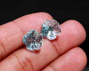 โทแพซสีฟ้าธรรมชาติทรงลูกแพร์ขนาด 12 มม. สำหรับทำเครื่องประดับคุณภาพสูง - Product Image 2