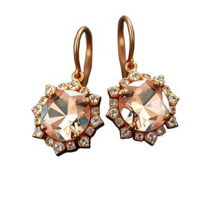 Boucles d'oreilles pour femmes Boucles d'oreilles en argent S925 Boucles d'oreilles de luxe Bijoux de fête avec certificat - Product Image 1