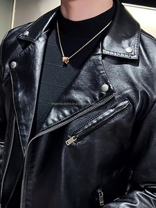 Nouveauté Veste en cuir pour hommes, tenue décontractée, design personnalisé et à la mode au meilleur prix, meilleure vente, veste de vêtements pour hommes - Product Image 3