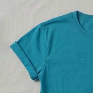 Wholesales Women's Seagreen High Quality T-Shirts – Heavyweight 300 GSM Cotton Custom Printed Logo Tee O-Neck highstreet Shirts - Product Image 6