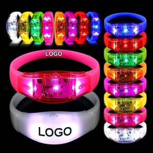 Pulsera Luminosa LED para Actividades al Aire Libre, Pulsera Luminosa Interactiva con Control Central para Conciertos, con Logotipo Personalizado - Product Image 1