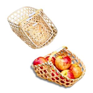 Artisan Straw BAMBOO <b>GIFT</b> <b>BASKET</b> Durable, Elegant, and <b>Gift</b>, Storage & Natural Packaging <b>Basket</b> for Luxury <b>Gifts</b> - Product Image 1