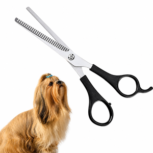 กรรไกรตัดขนสัตว์เลี้ยงสแตนเลสสตีลคุณภาพสูงสำหรับสุนัขและแมวจาก Buraq Pet Supplies - อุปกรณ์ตัดขนที่ใช้งานสะดวก - Product Image 4