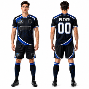 Custom <b>Soccer</b> Uniform Jersey Shorts Micro Mesh Polyester Fabric Custom Printing Athletic Fit Professional Teamwear - Product Image 1