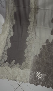 New Cashmere scarf with lace decoration in 2 colors Double Tone Lace Decorated Wool <b>Shawl</b> Scarf women <b>shawl</b> <b>wrap</b> pashmina stole - Product Image 6