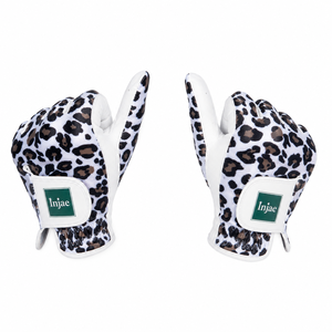 Trendy <b>Leopard</b> <b>Print</b> Women Golf <b>Gloves</b> Breathable Cabretta Leather Ladies Sports Hand Protector Custom Logo OEM Factory - Product Image 1
