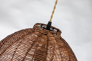 Lámpara Colgante de Bambú y Ratán de Primera Calidad, Tejida a Mano, con Tamaño y Acabado Personalizables - Product Image 2