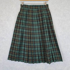 Jupe vintage pour femme, vert à carreaux, plissée, style kilt, tartan du clan Gordon, OEM ODM - Product Image 2