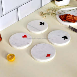 Exclusive Square <b>Marble</b> <b>Coaster</b> Classic Style Premium Pure <b>Marble</b> Customized Color Home Restaurant Use Table Decorations Coffee - Product Image 1