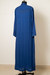 Vestido Casual de Seda con Cuello Alto y Relleno en el Pecho para Mujer, Ligero, Cómodo, de Diseño Moderno - Product Image 4