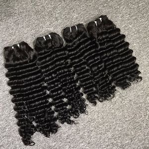 Extensions de cheveux humains bruts à vague profonde naturelle vietnamienne Bundle trame 100g Double dessiné un donneur cheveux tissage fermeture - Product Image 1