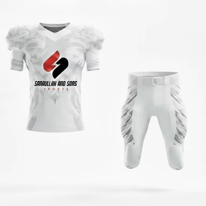 Conjunto de Uniforme de Fútbol Americano, Jersey y Pantalones Personalizados con Impresión, Ropa Deportiva para Entrenamiento y Competencia - Product Image 1