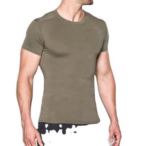 T-shirt de sport personnalisé pour homme, coupe ajustée et décontractée, manches courtes, 100 % coton peigné, impression sérigraphique, anti-boulochage, séchage rapide - Product Image 1