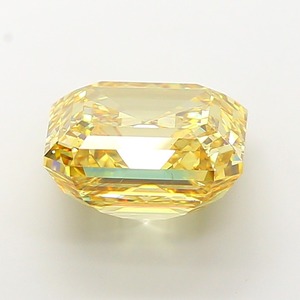 Diamant synthétique CVD de laboratoire en gros, 15,16 carats, taille Asscher, jaune fantaisie, VS2, coupe EX, pierre libre pour bijoux personnalisés - Product Image 2