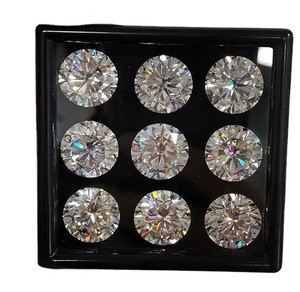 เพชรโมอิสสีขาวรูปตัว D สี5.00มม. เพชรสีขาวทรงกลมเจียระไนสำหรับแหวนหมั้น - Product Image 1