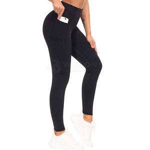 Spandex/<b>Nylon</b> Made Casual Women Yoga <b>Leggings</b> High Quality Plus Size Quick Dry & Breathable Professional Manufacture - Product Image 3