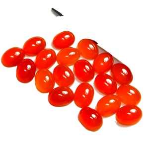 PDM Gems Pierre naturelle Cornaline de forme ovale, brillante, certifiée, pierres précieuses en vrac, taille cabochon pour la création de bijoux tendance - Product Image 2