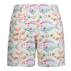 <b>Men's</b> Sublimation Printed Striped Breathable Quick Dry Waterproof Eco-Friendly Anti-Wrinkle Mid Waist Drawstring <b>Shorts</b> Pockets - Product Image 2