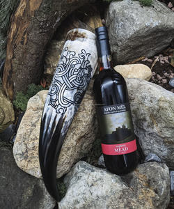 Tasse à boire en corne de boeuf naturelle faite à la main Style ange écologique avec finition de qualité alimentaire Technique polie - Product Image 4