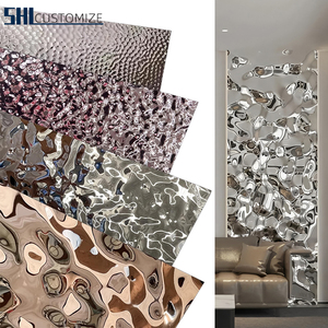 Tôles ondulées en acier inoxydable <span class=keywords><strong>304</strong></span> 316 de différentes couleurs pour la décoration architecturale haut de gamme - Product Image 6