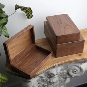 Eco-Friendly Rectangle <b>Wooden</b> <b>Box</b> for Jewelry Gift Storage-Soft Interior for Delicate Items Christmas Chinese New Year Tabletop - Product Image 5