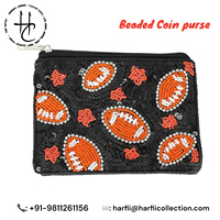 Dompet Koin Bordir Manik-Manik Buatan Tangan, Dompet Kecil Berhias Manik-Manik, Dompet Etnik, Tempat Koin Manik-Manik Warna-Warni, Hadiah, Persediaan Grosir